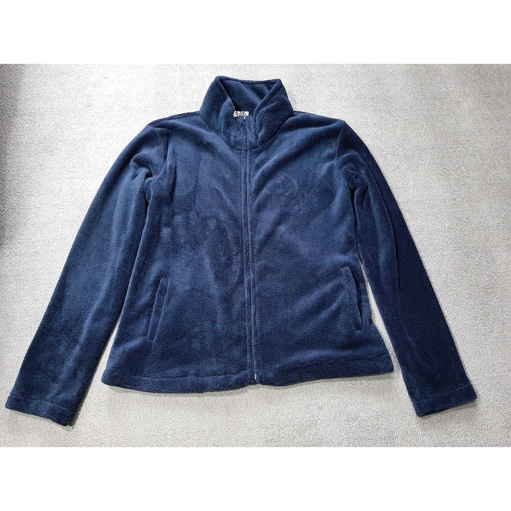 AW Sport Jacket Martix Adult Size Large L Blue Full Zip Long Sleeve